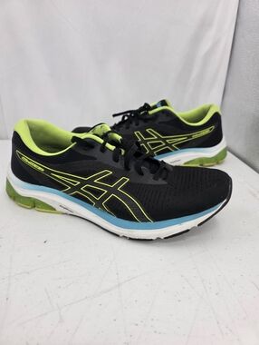 Asics Gel-Pulse 12 Running Shoes Men's Size 12.5 Black Green 1011A844 Sneakers.